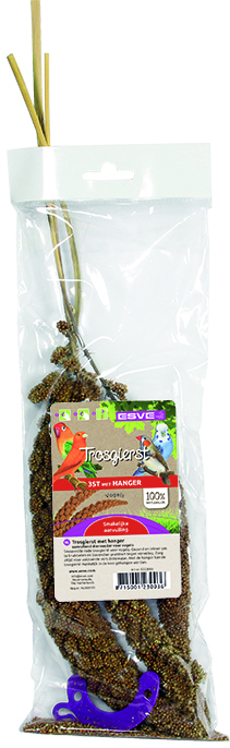 Trosgierst Rood 3 stuks+Hanger