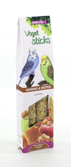 Vogelsticks Parkiet Honing en Noten