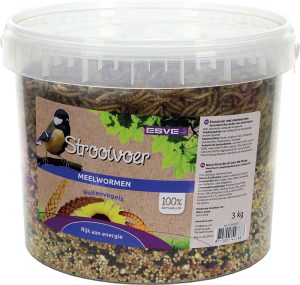 Strooivoer met Meelwormen emmer ESVE