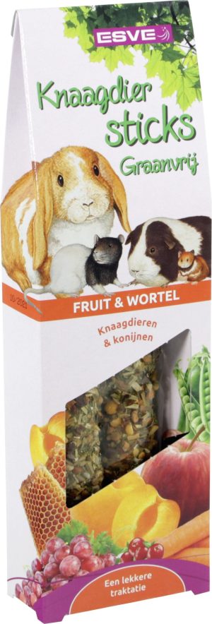 Knaagdiersticks Fruit en Wortel Graanvrij