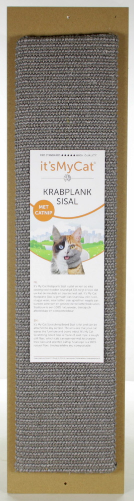 It's My Cat Krabplank Jumbo grijs