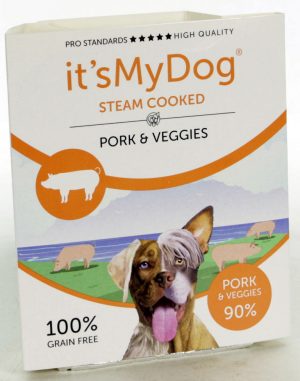 It's My Dog Steam Cooked Pork & Veggies per tray van 7