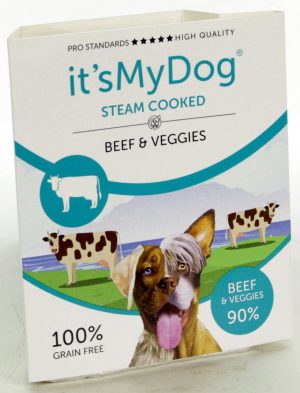 It's My Dog Steam Cooked Beef & Veggies per tray van 7