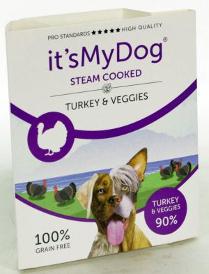 It's My Dog Steam Cooked Turkey & Veggies per tray van 7