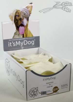 it's My Dog Rawhide Chips Wit per showdoos van 30 stuks