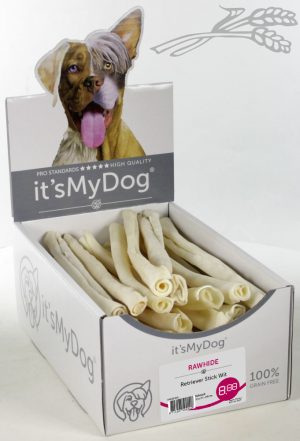 it's My Dog Rawhide Retriever Stick Wit per showdoos van 35 stuks