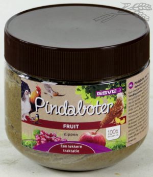 Pindaboter met Fruit voor Kippen