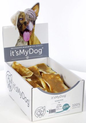 it's My Dog Rawhide Chips Met Kip doos van 25