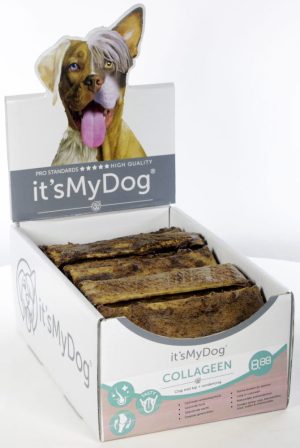 it's My Dog Collageen chip met Kip + Runderlong 5x15cm doos van 64 stuks