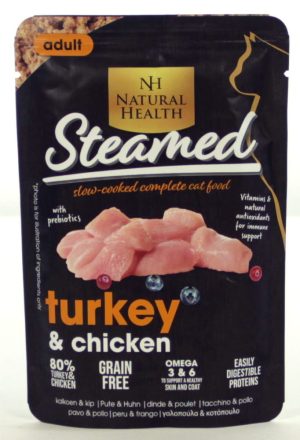 NH Cat Steamed Turkey doos van 12 zakjes