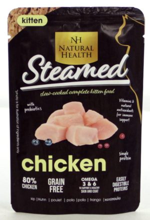 NH Cat Steamed Kitten Chicken doos van 12 zakjes